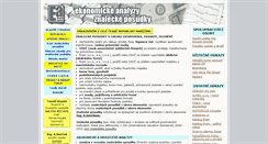 Desktop Screenshot of ekonomicke-analyzy.cz